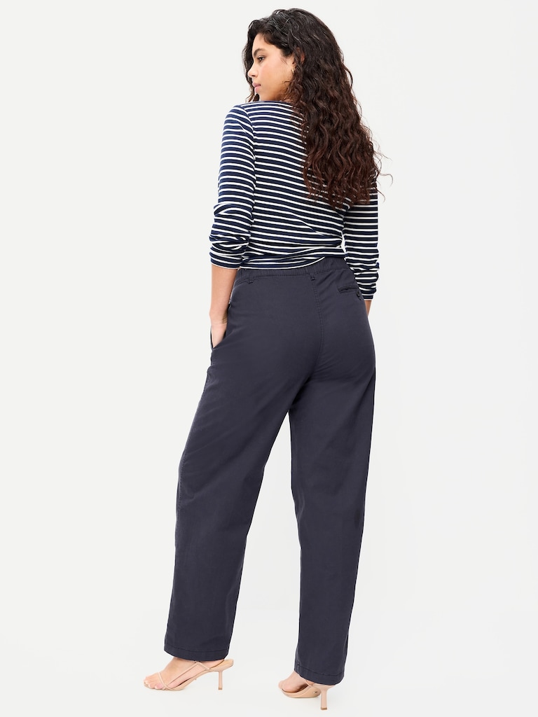 High-Waisted OGC Chino Full Length Straight Pants