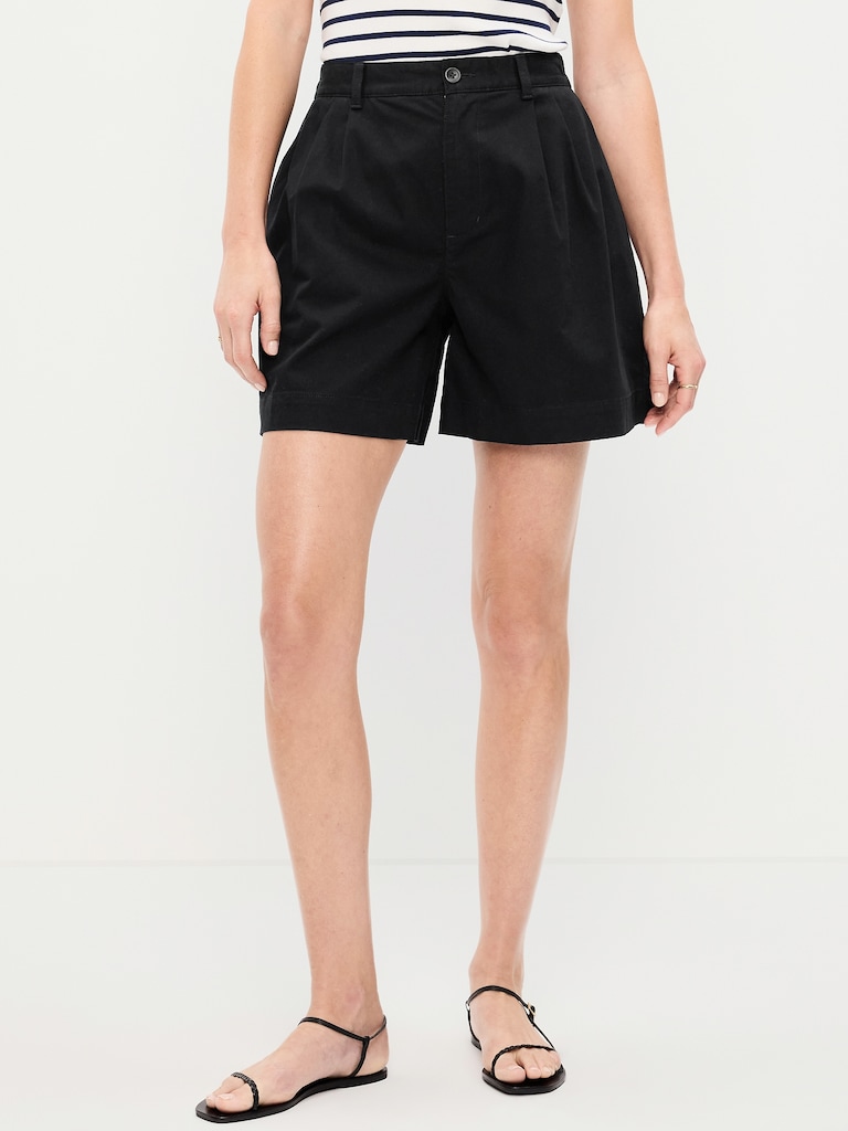 High-Waisted OGC Chino Shorts -- 6-inch inseam