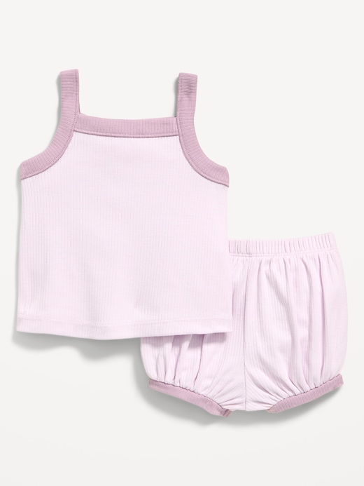 Ribbed Ribbed Cami Tank and Shorts Set for Baby under $10 clearance