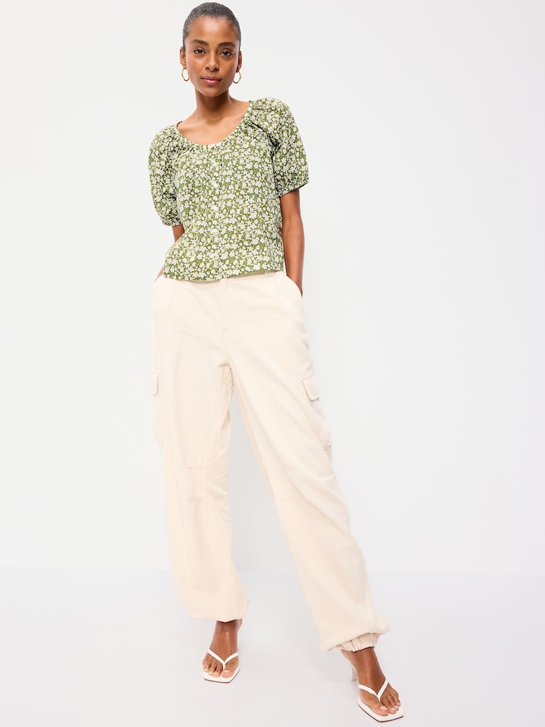 Airy Button-Down Top