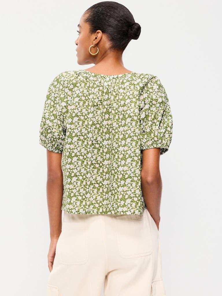 Airy Button-Down Top