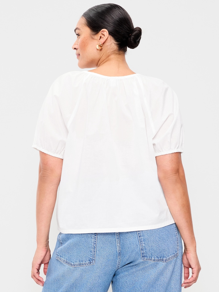 Airy Button-Down Top