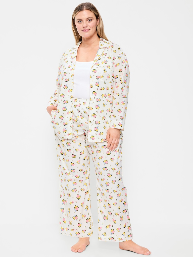 Poplin Pajama Pant Set