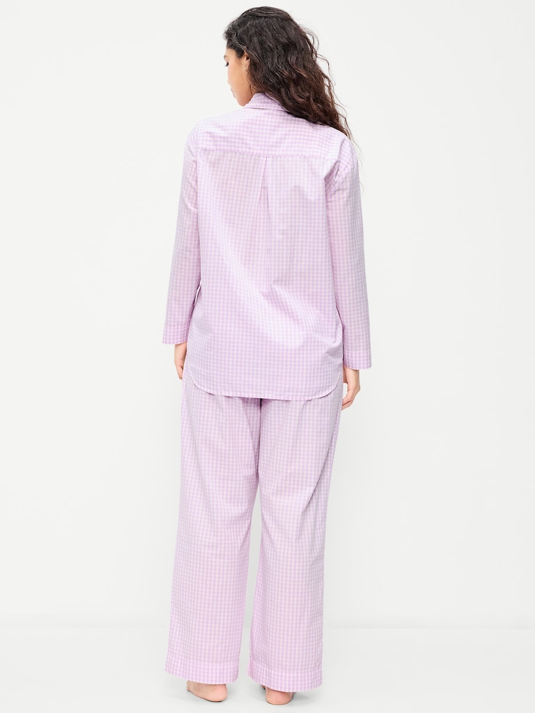 Poplin Pajama Pant Set