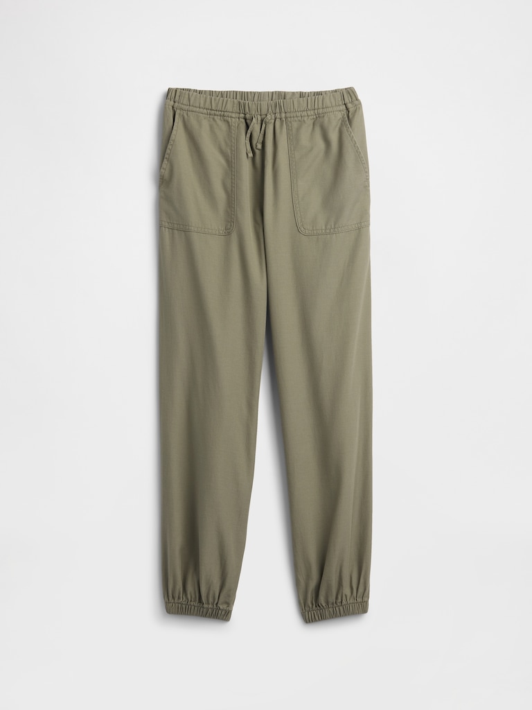 Kids Pull-On Twill Utility Joggers