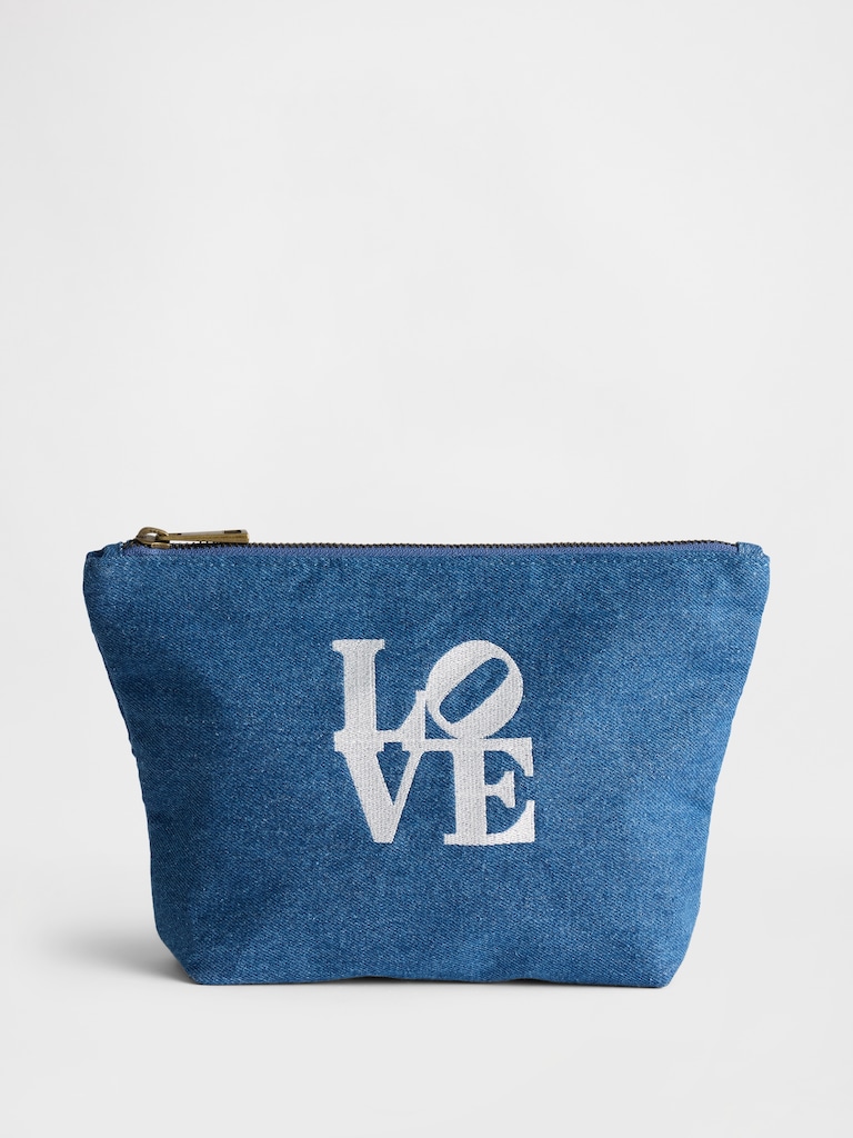 Robert Indiana Love Denim Bag