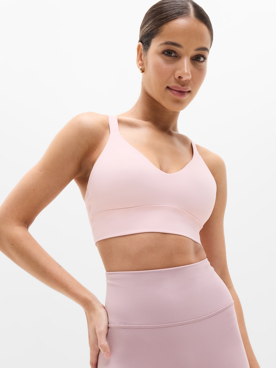 V-Neck Hardware One-Piece Swimsuit