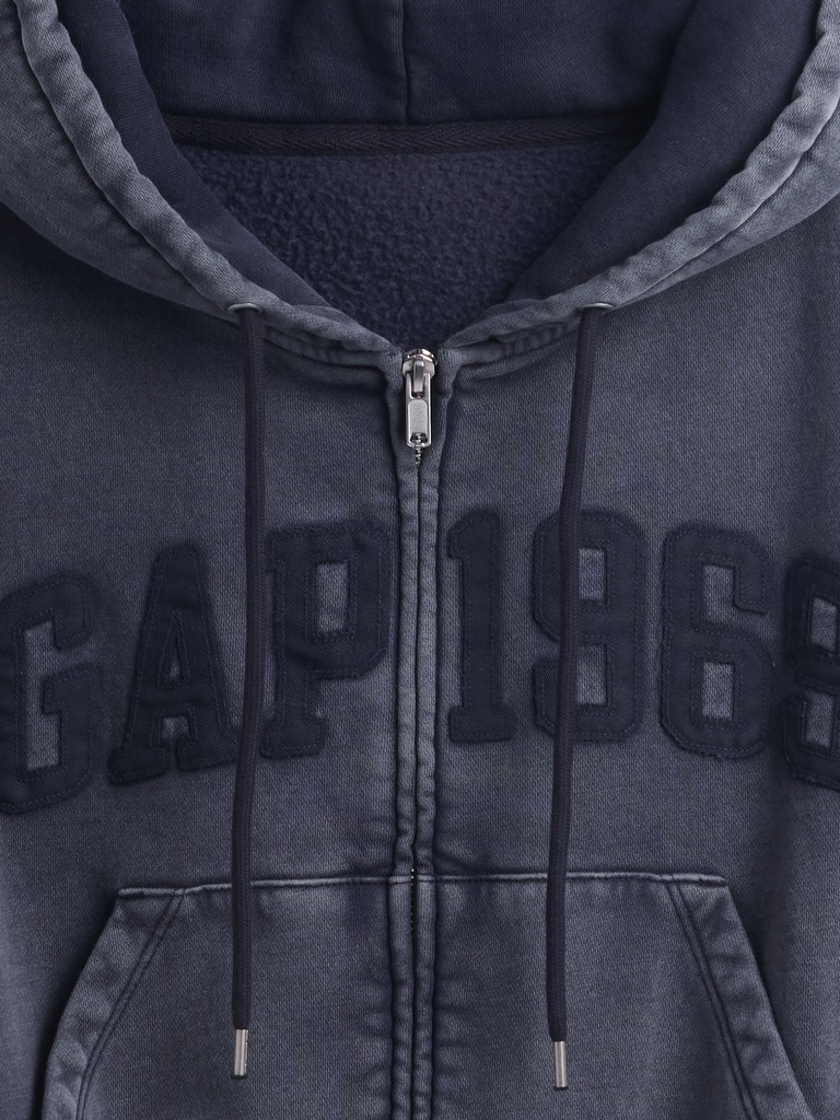 VintageSoft 1969 Logo Zip Hoodie