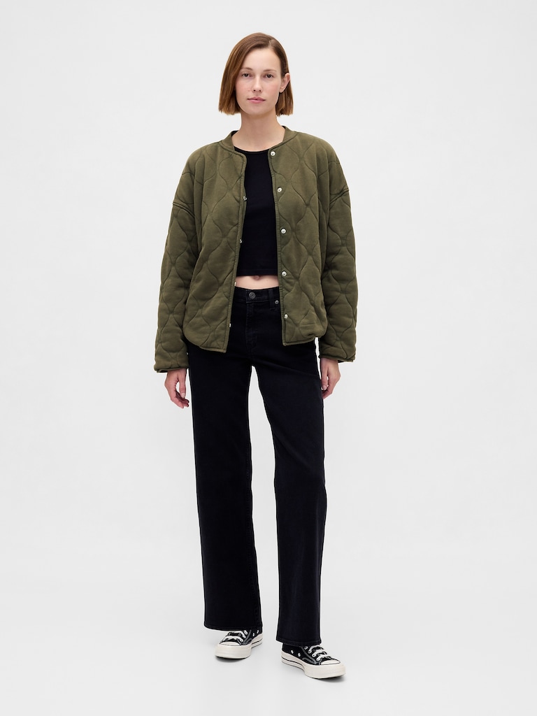 VintageSoft Quilted Oversized Jacket