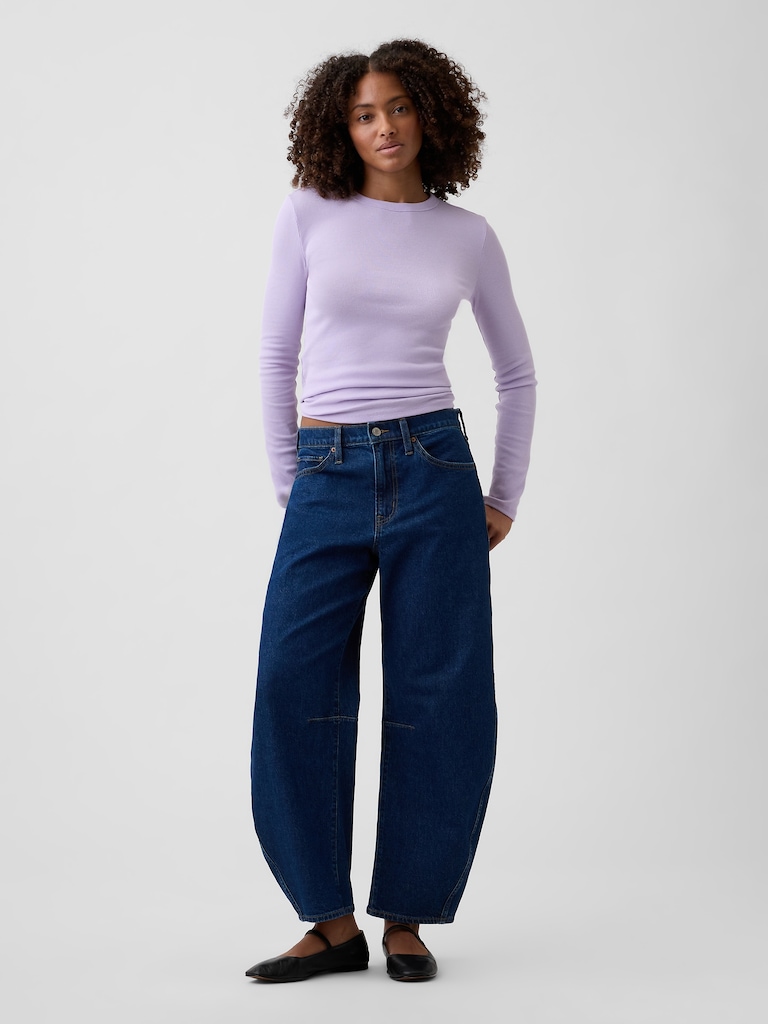 Essential Ribbed Crewneck T-Shirt