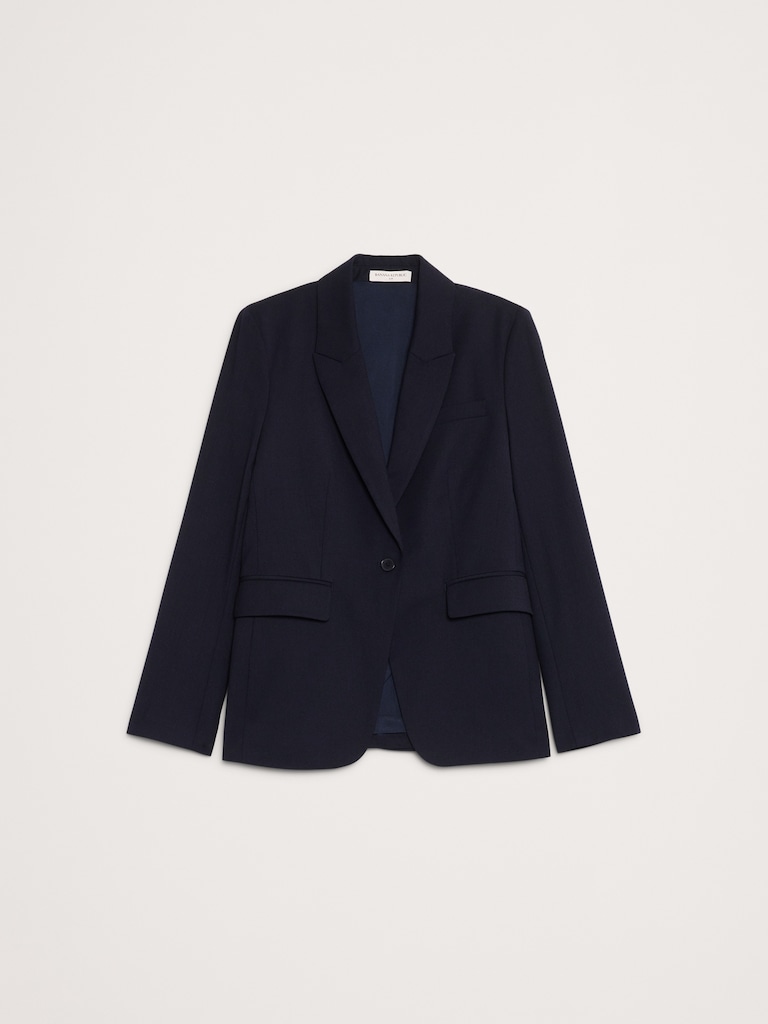 Slim Italian Lightweight Wool Blazer