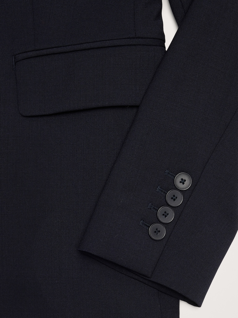 Slim Italian Lightweight Wool Blazer