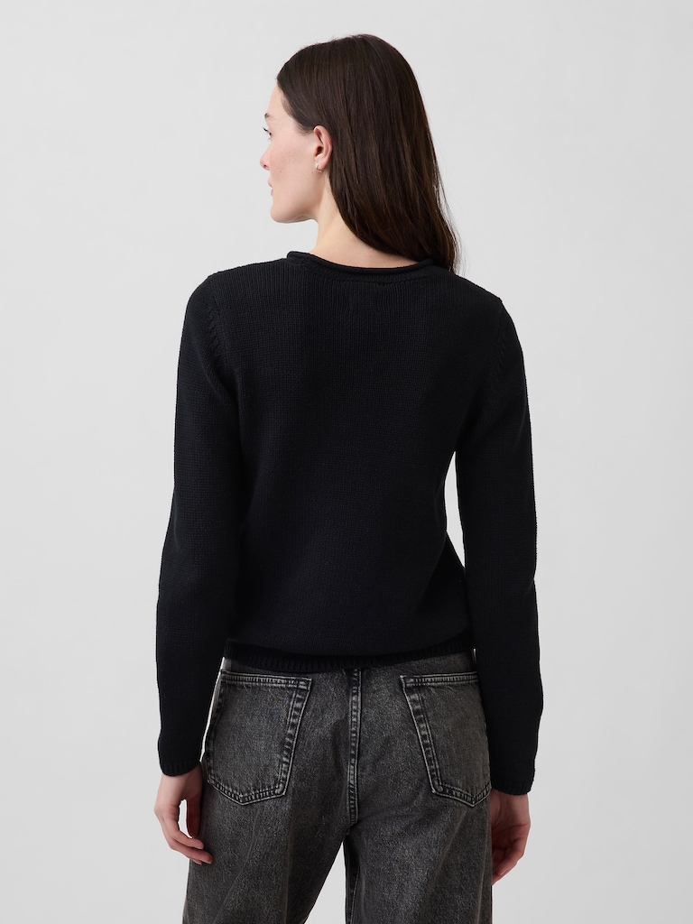 100% Cotton Rollneck Sweater