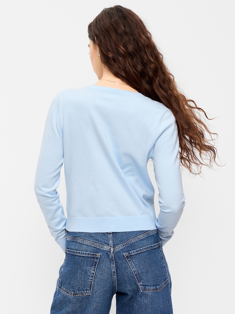 SoSoft Lite Cropped Crew-Neck Cardigan