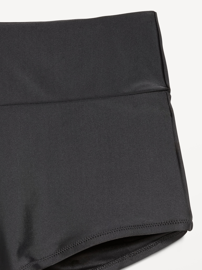 High-Waisted Retro Swim Bottoms