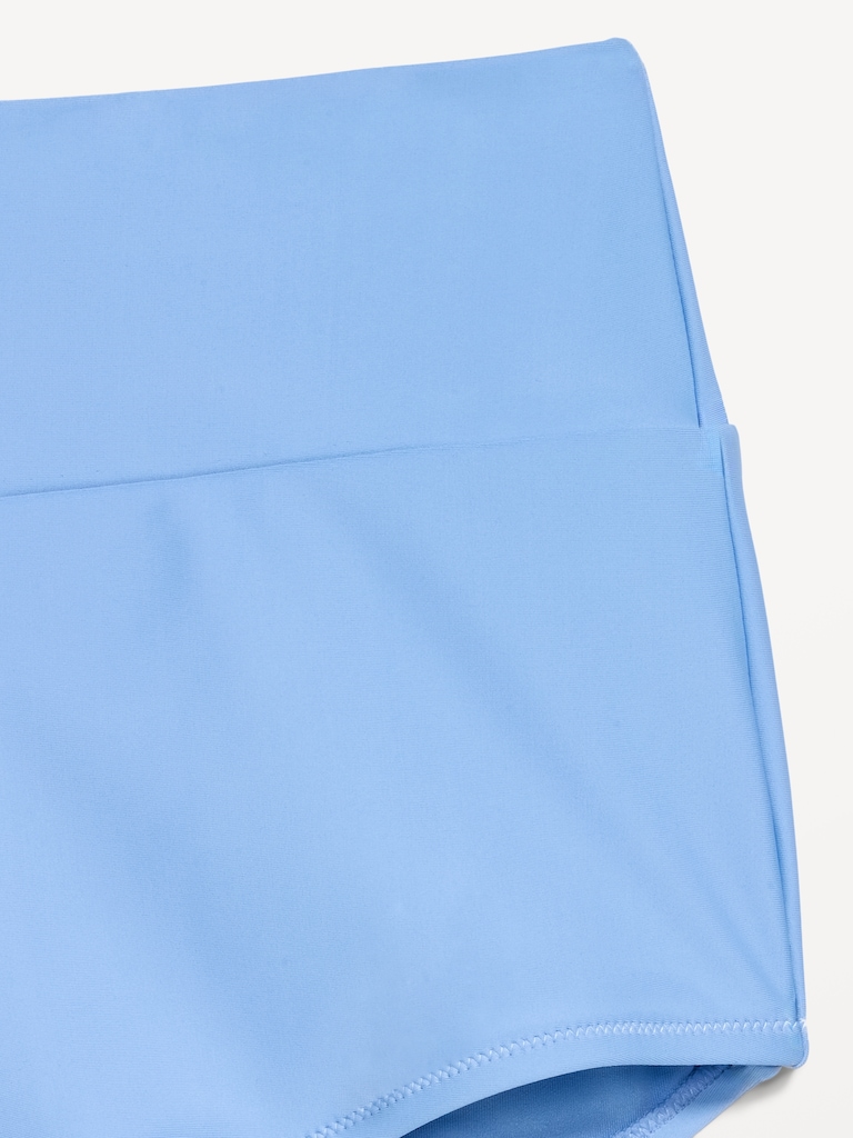 High-Waisted Retro Swim Bottoms