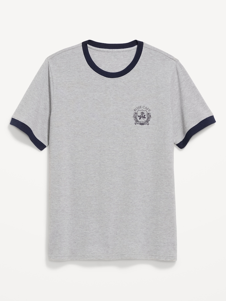 Crew-Neck Pique T-Shirt
