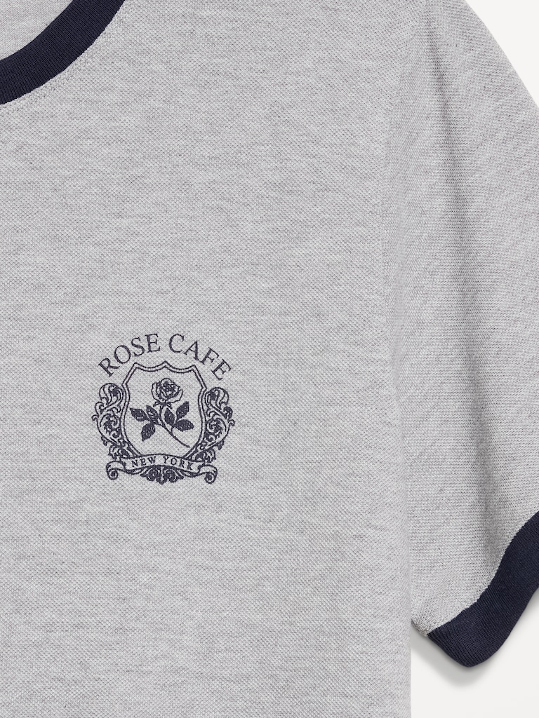 Crew-Neck Pique T-Shirt