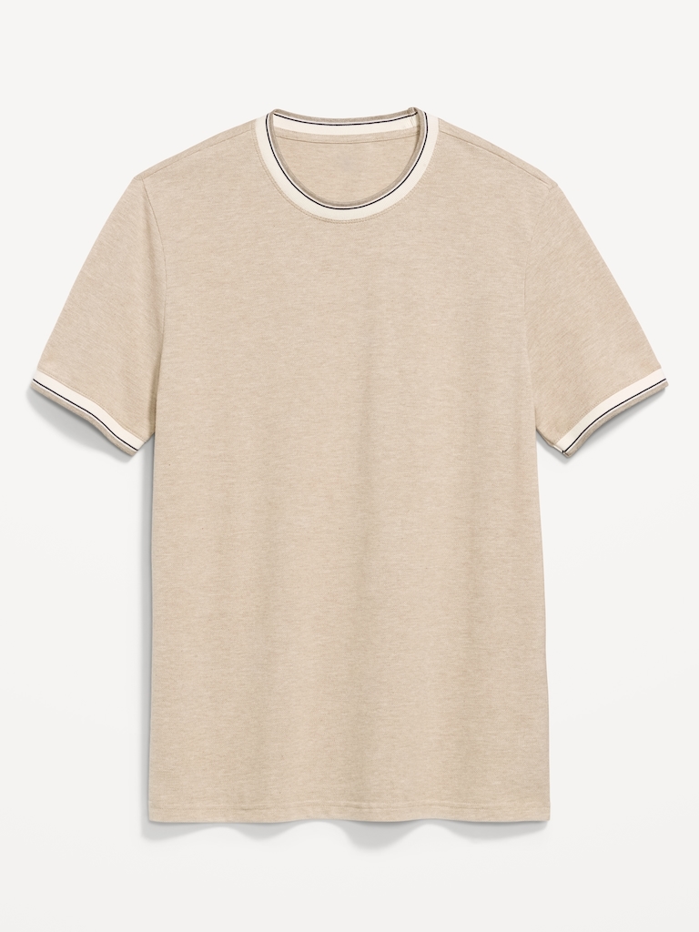 Crew-Neck Pique T-Shirt