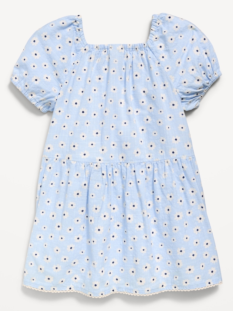 Printed Retro Swing Dress for Toddler Girls