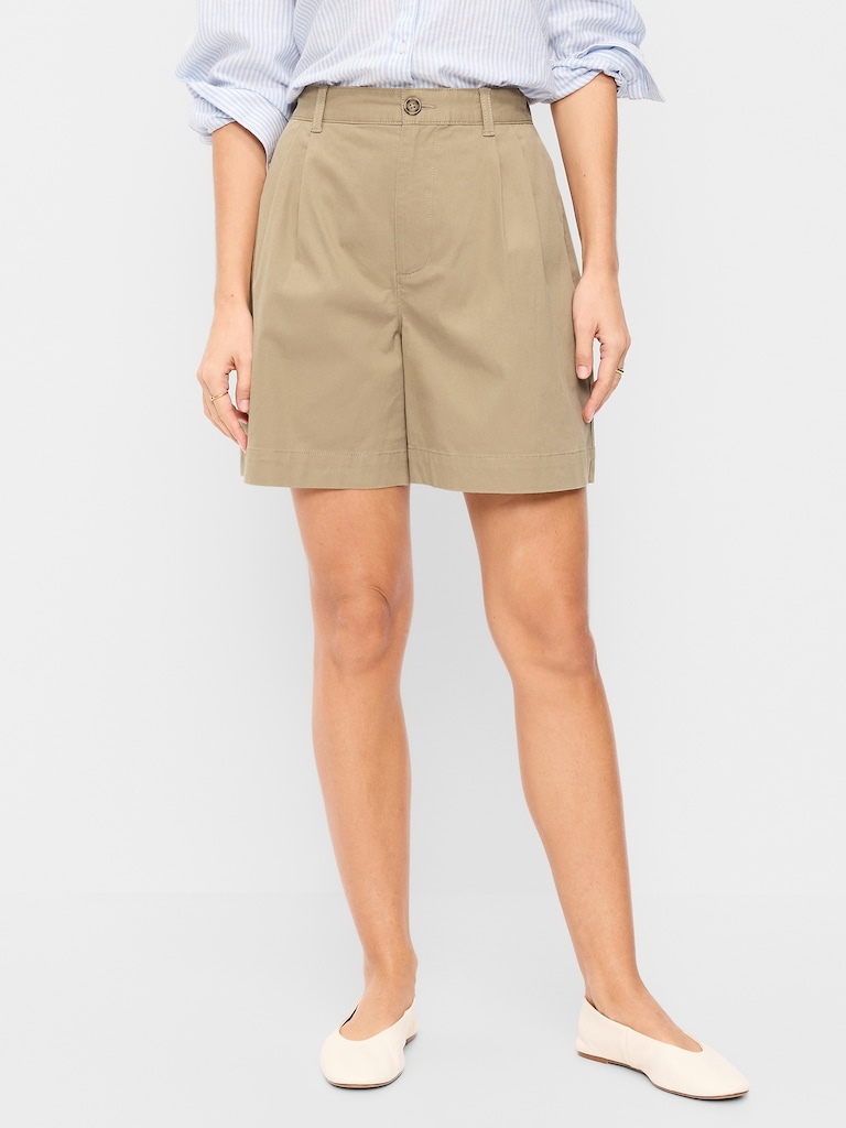 High-Waisted OGC Chino Shorts -- 6-inch inseam