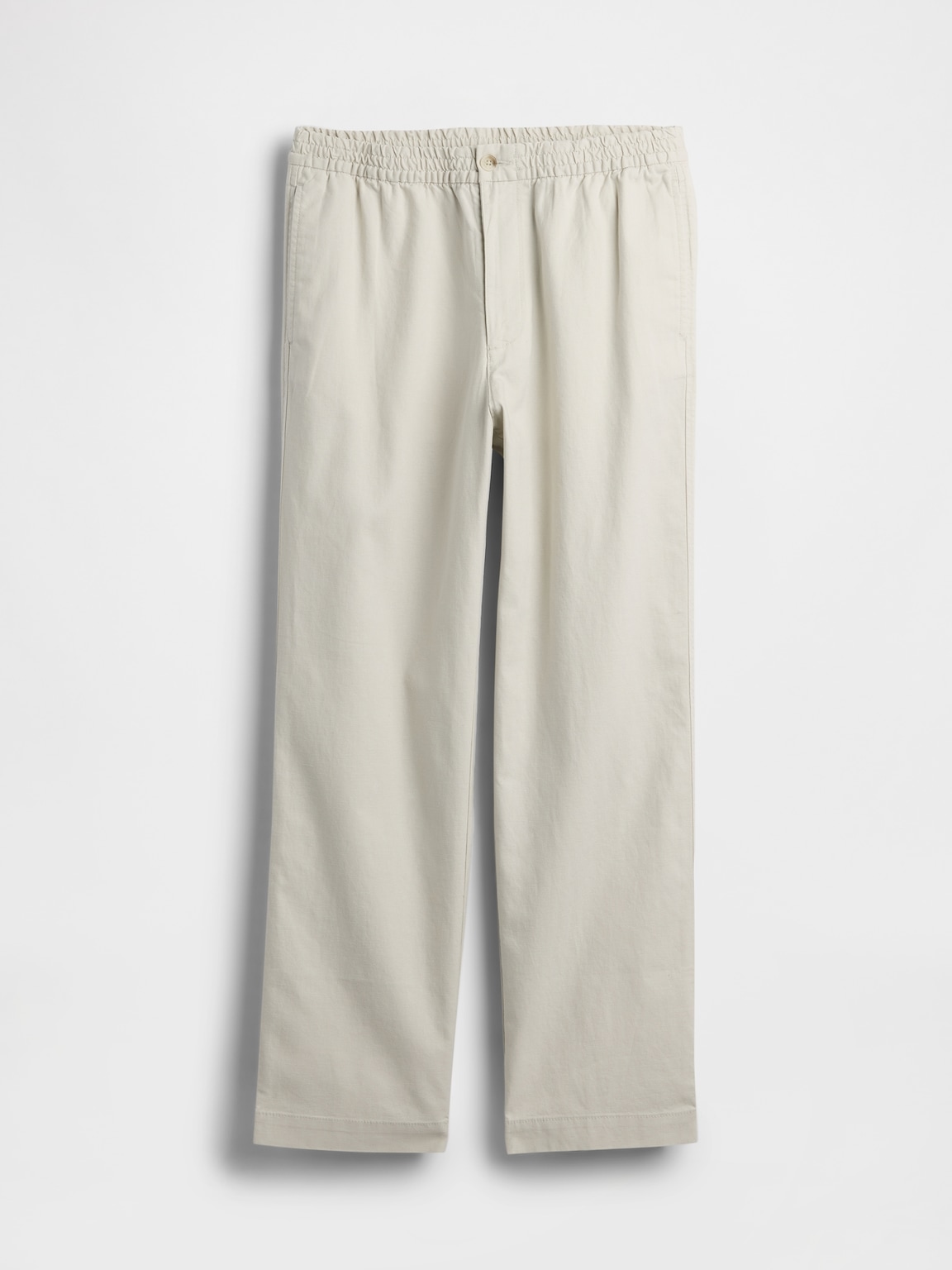 Linen-Cotton Relaxed Taper Pants