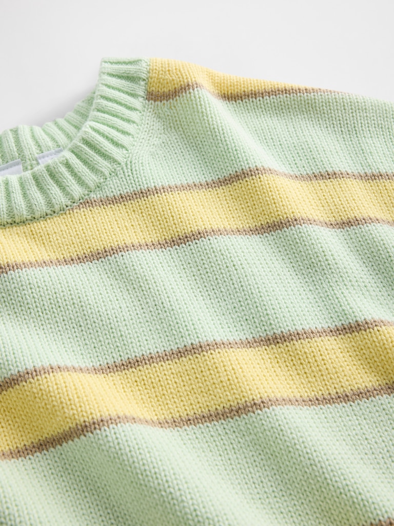 Relaxed Cotton Crewneck Sweater