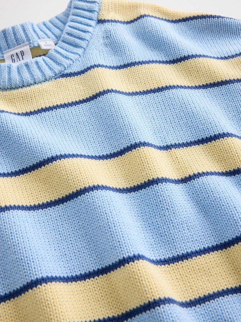 Relaxed Cotton Crewneck Sweater