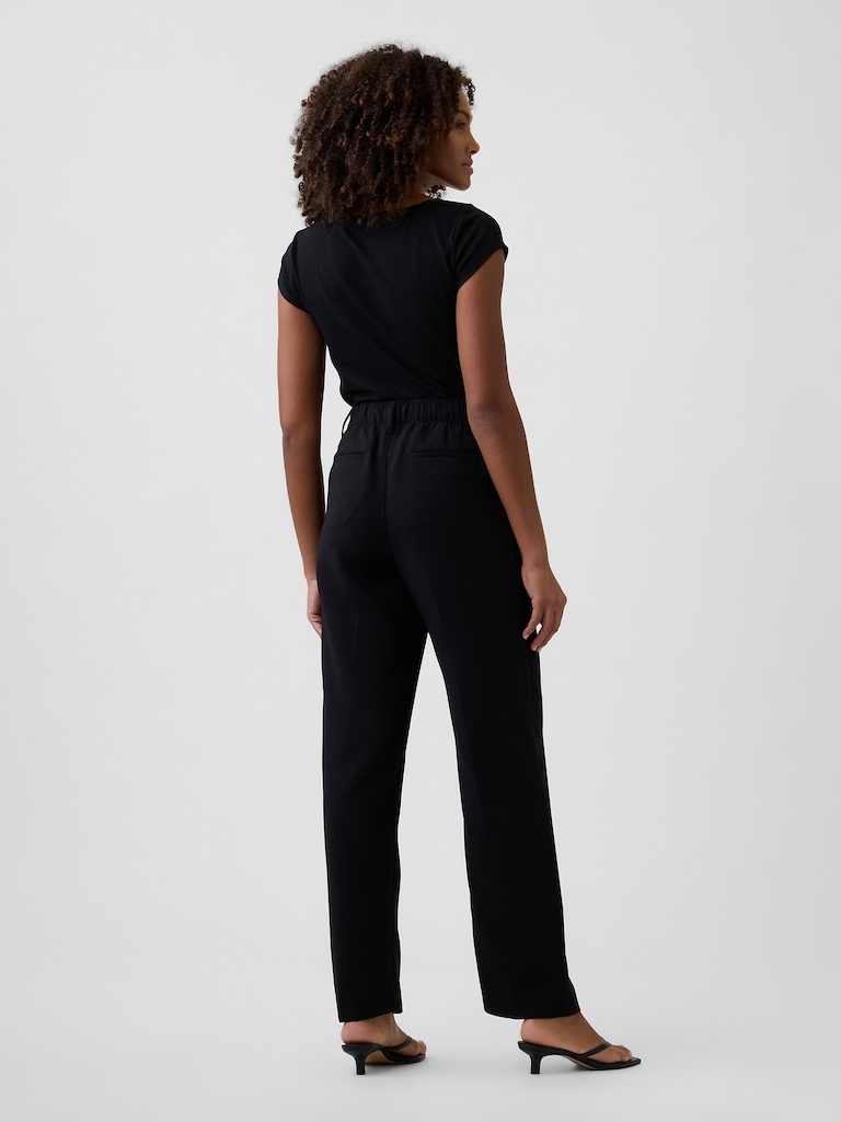 100% Recycled Easy Straight Crop Trousers