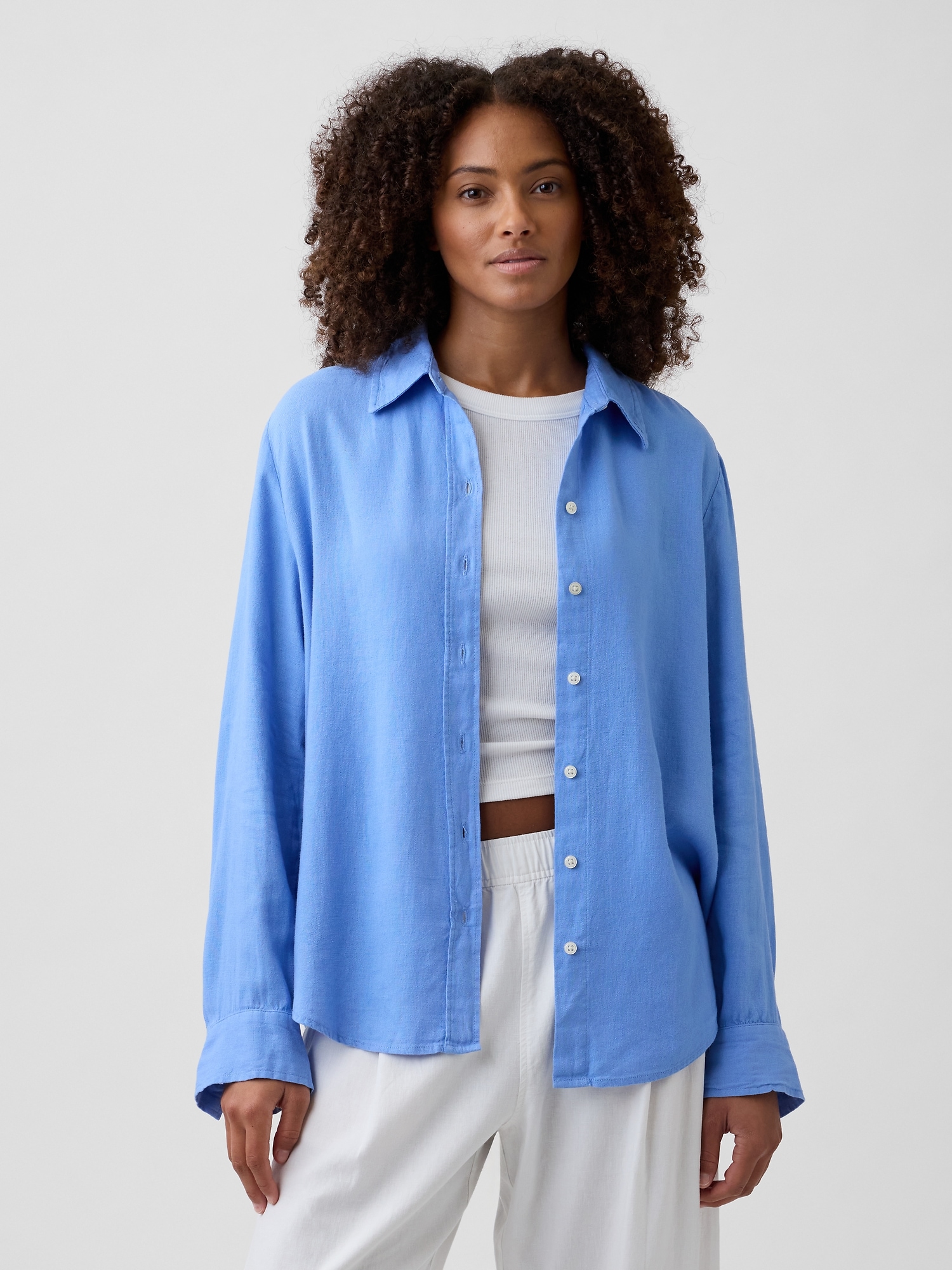 Women's Linen & Gauze Tops | Gap Factory