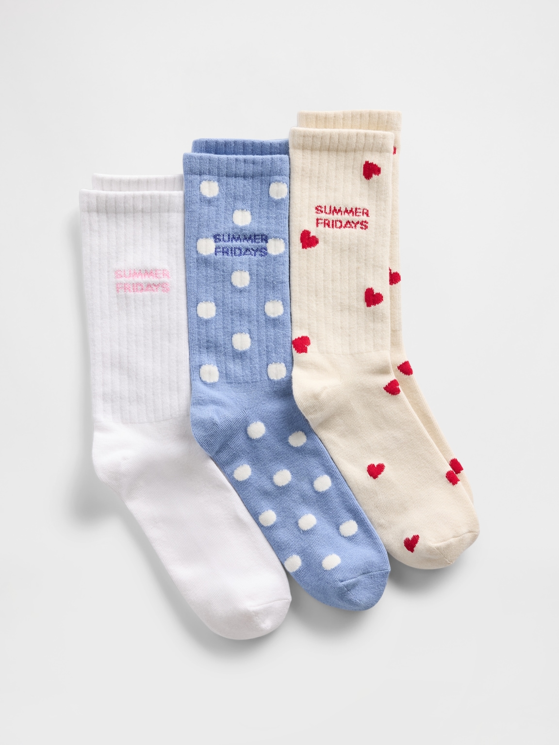 Gap × Summer Fridays Logo Crew Socks (3-Pack)