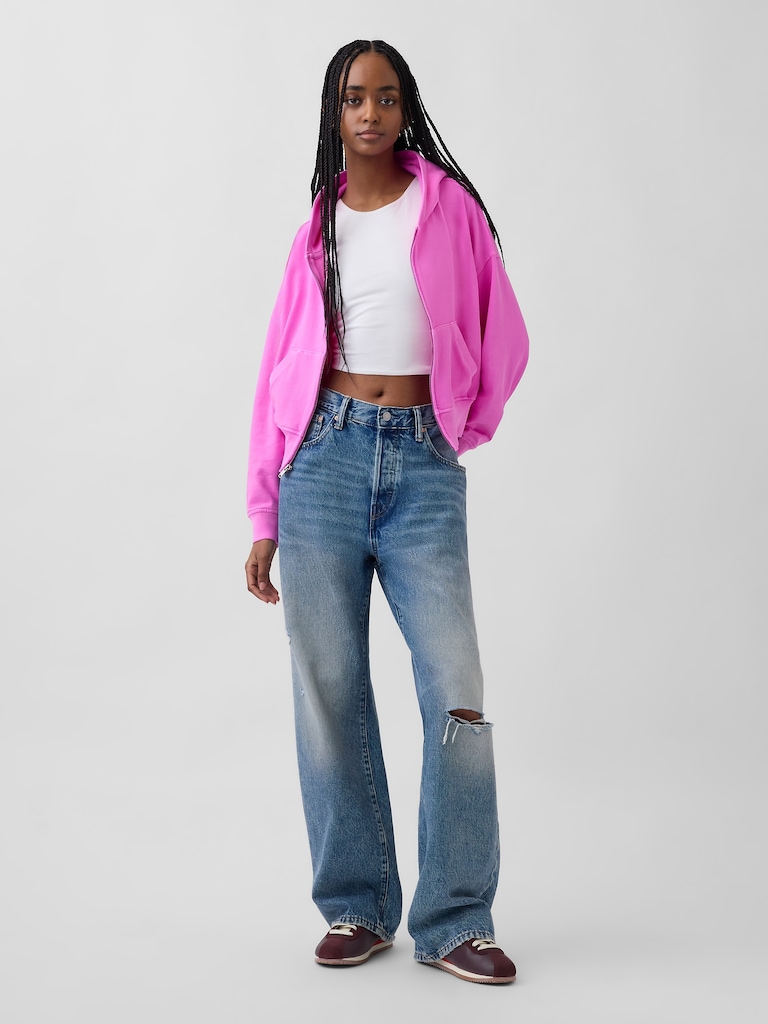 VintageSoft Terry Zip Hoodie