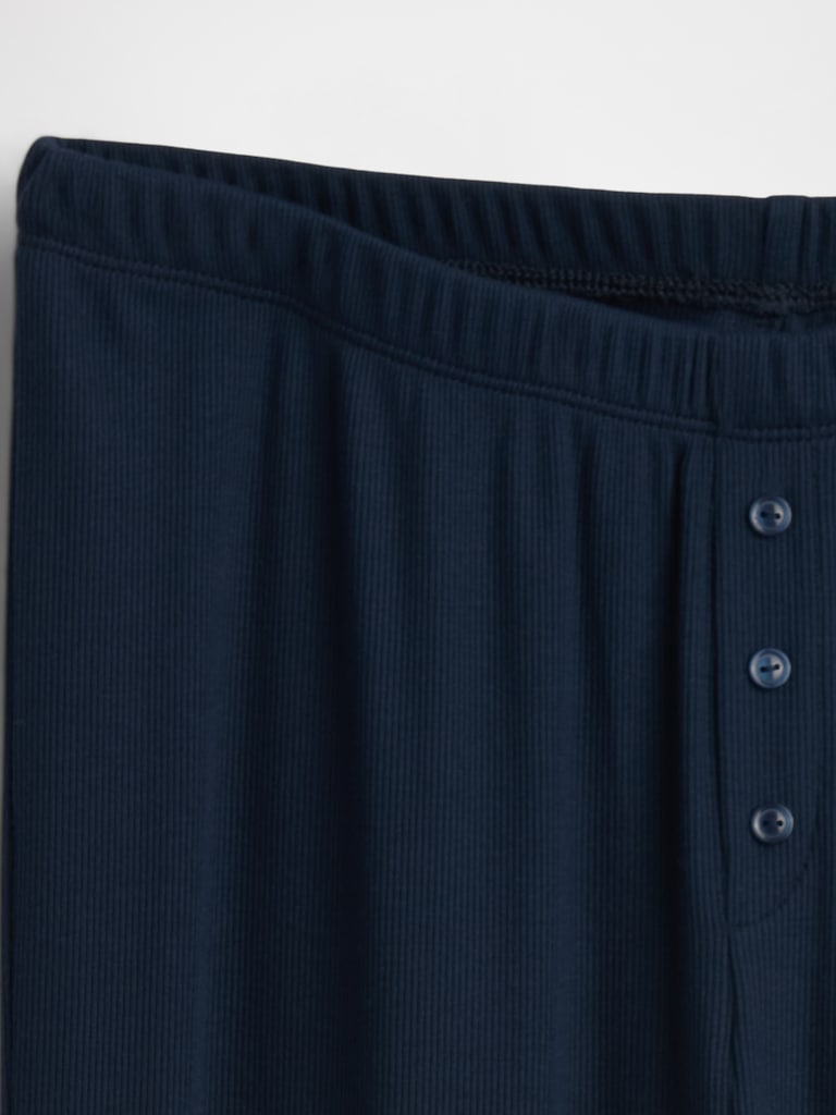 Mini Rib Wide-Leg PJ Pants