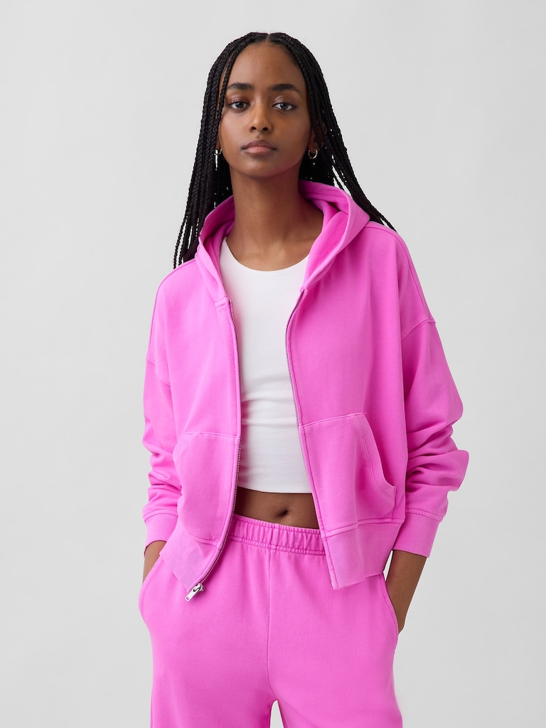 VintageSoft Terry Zip Hoodie