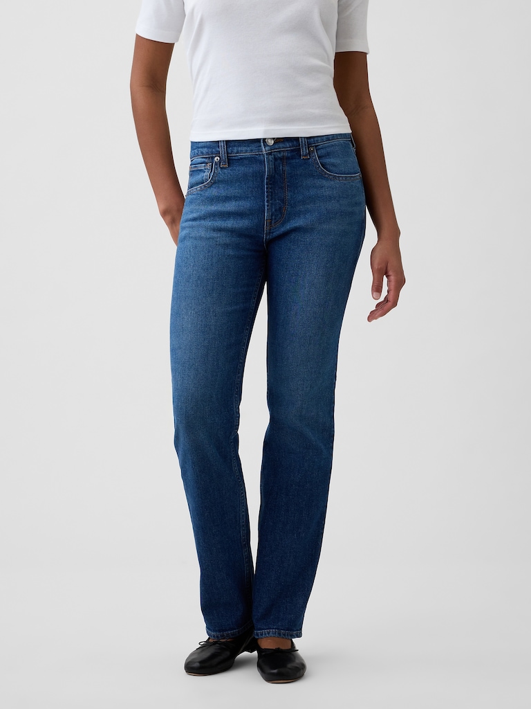 Mid Rise '90s Straight Jeans