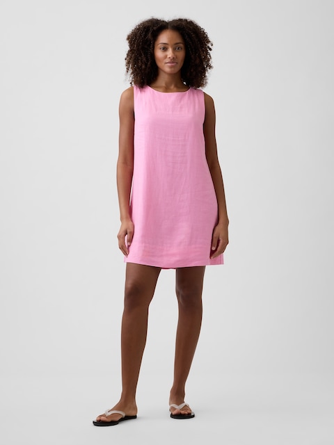 open lace back dress STYLEWORD Pink Dress for Women Casual Crew Neck A Line Skater Party Holiday  Dress Barbie Costume Summer Outfits 2026(Rose,S) at Amazon Women's Clothing  store main image 0