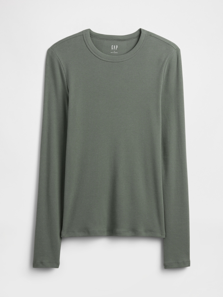 Essential Ribbed Crewneck T-Shirt