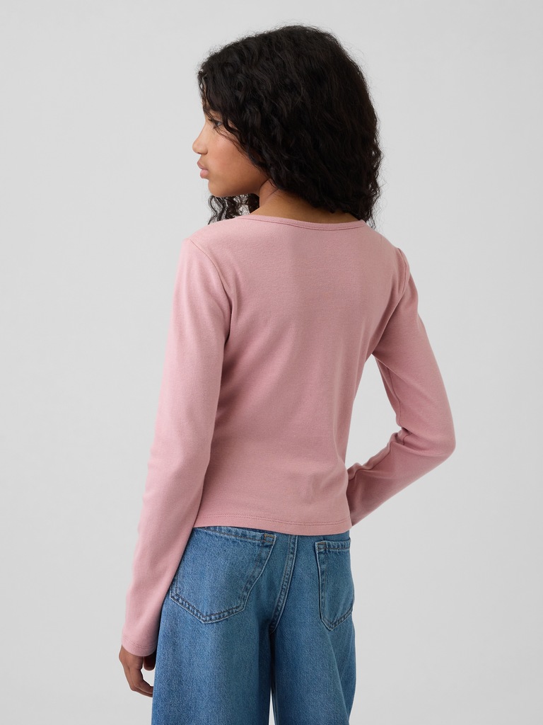 Kids Cross Front Bow T-Shirt