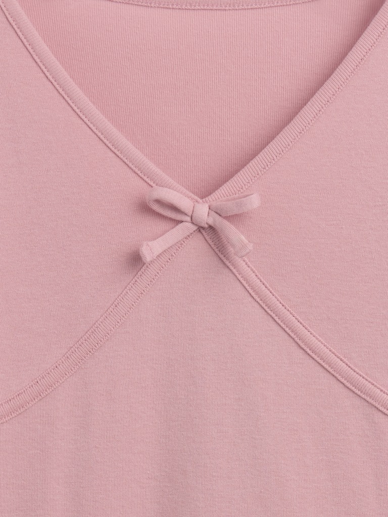 Kids Cross Front Bow T-Shirt