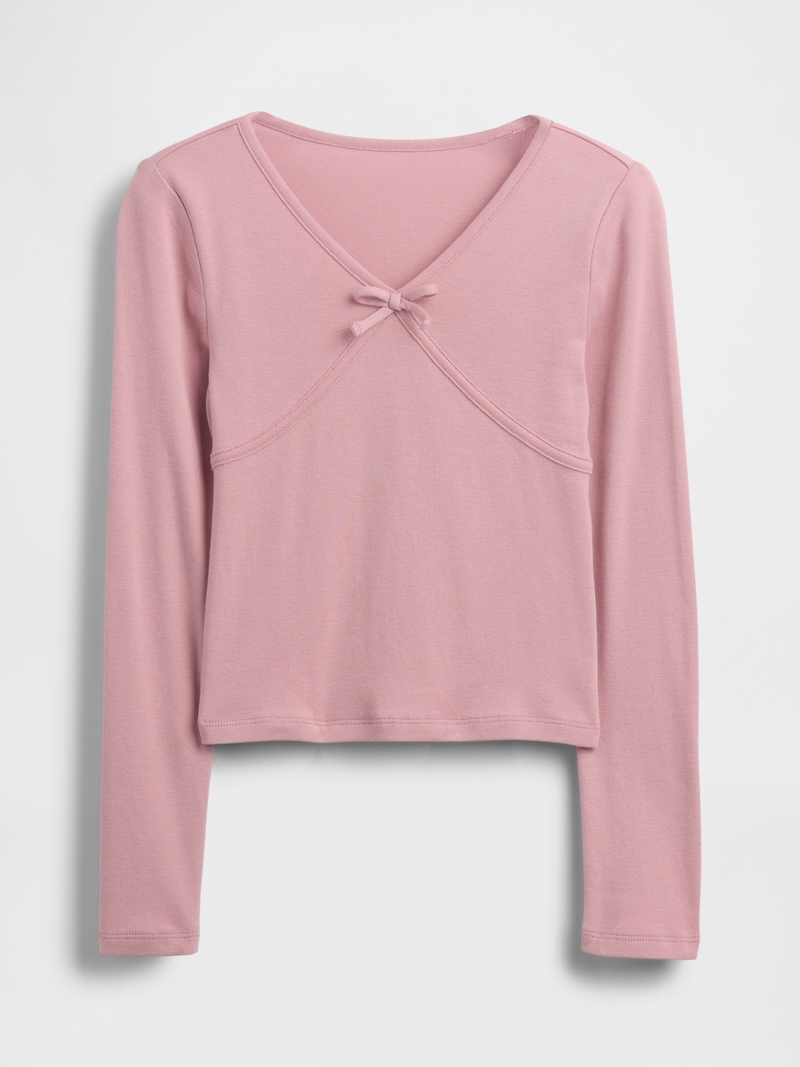 Kids Cross Front Bow T-Shirt