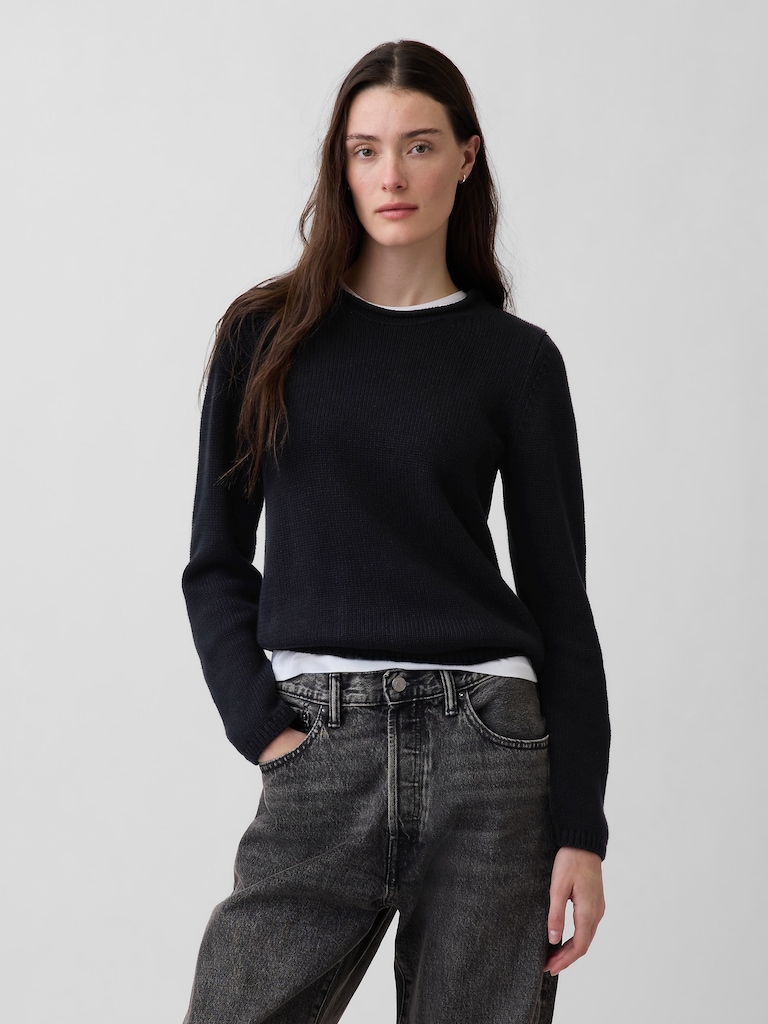 100% Cotton Rollneck Sweater