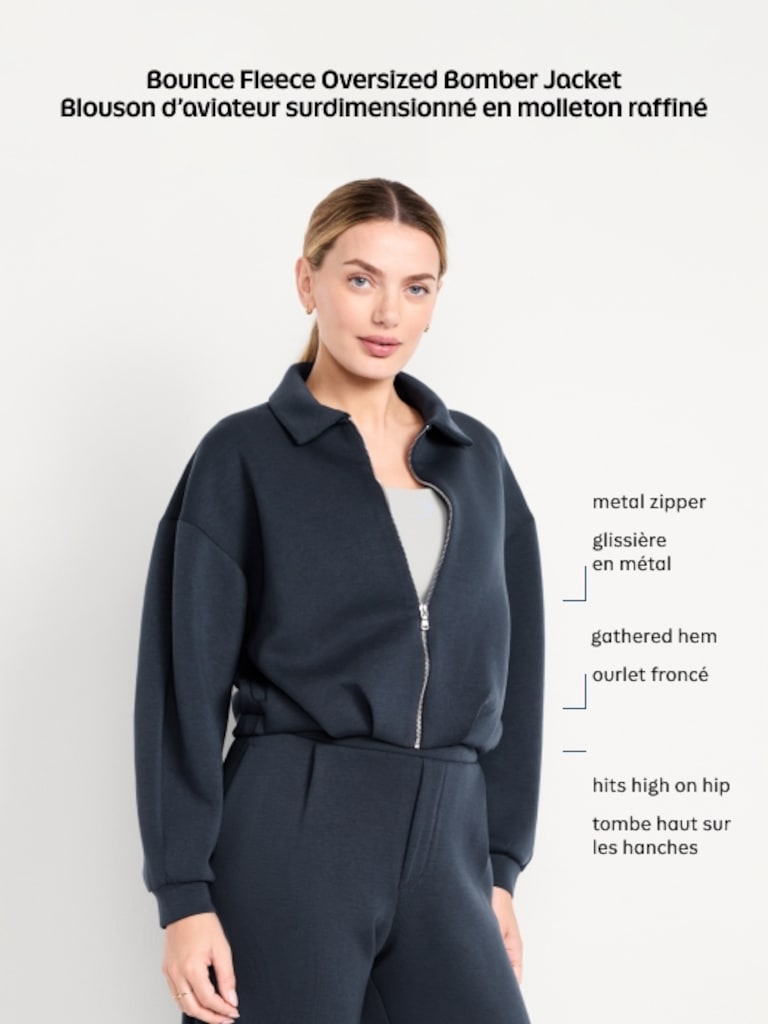 Bounce Fleece Bomber Jacket