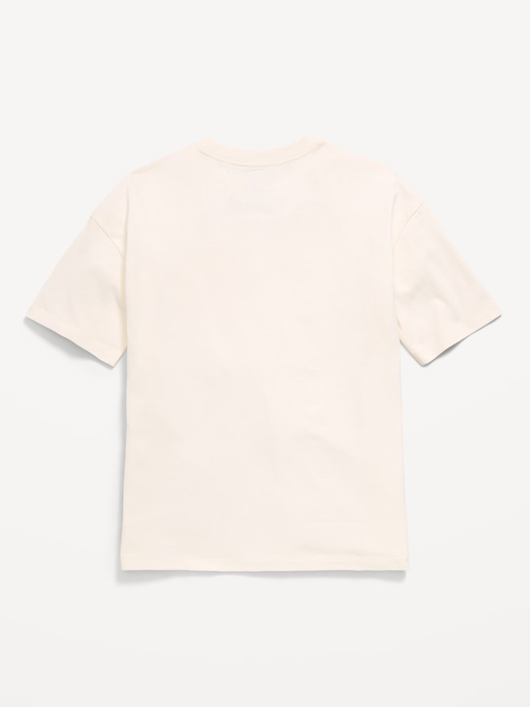 Oversized Logo-Graphic Pocket T-Shirt for Boys