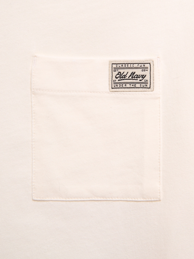 Oversized Logo-Graphic Pocket T-Shirt for Boys