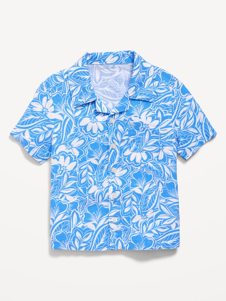 Short-Sleeve Pocket Shirt for Toddler Boys
