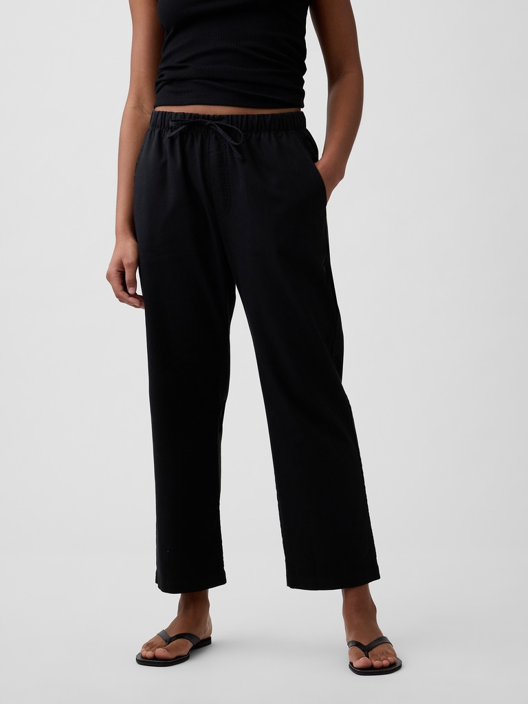 Mid Rise Easy Twill Pants