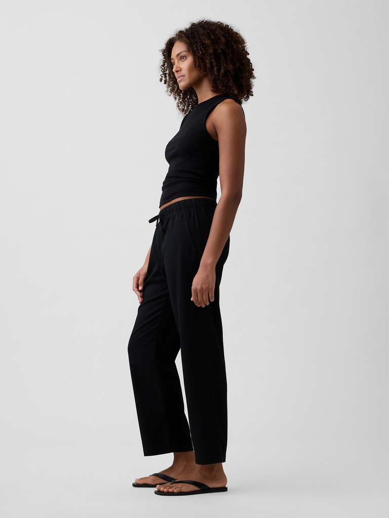 Mid Rise Easy Twill Pants