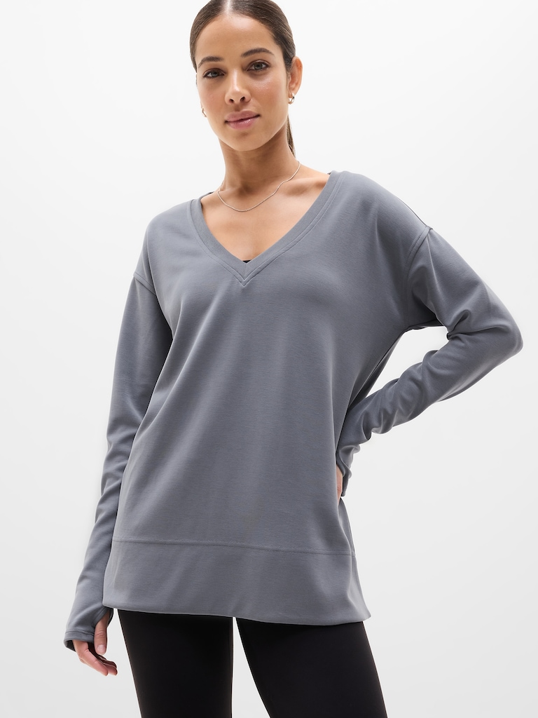 Seasoft V Neck Sweatshirt