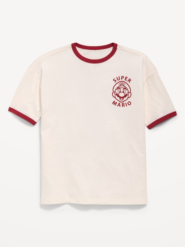 Super Mario™ Oversized Gender-Neutral Graphic T-Shirt for Kids