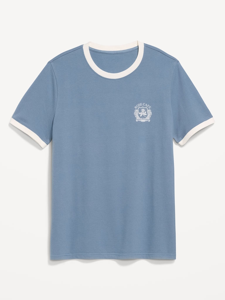 Crew-Neck Pique T-Shirt